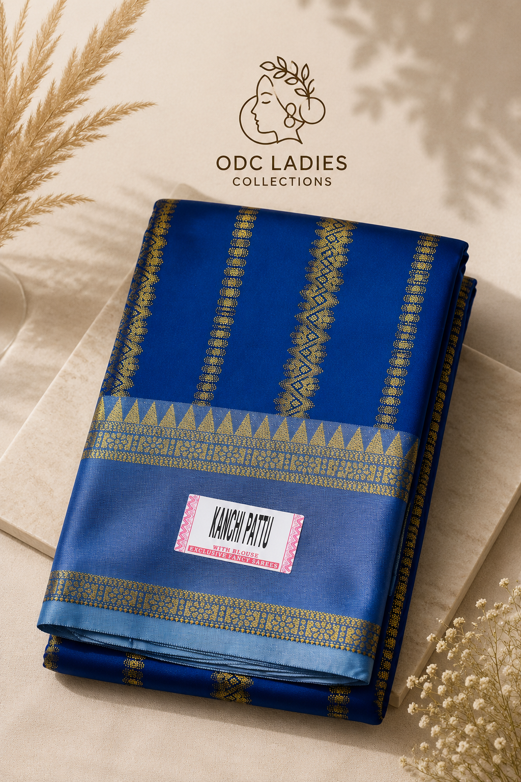 Kanji Semi Silk Trending Coffee Brown Saree | S-109 | ODC Ladies Collections