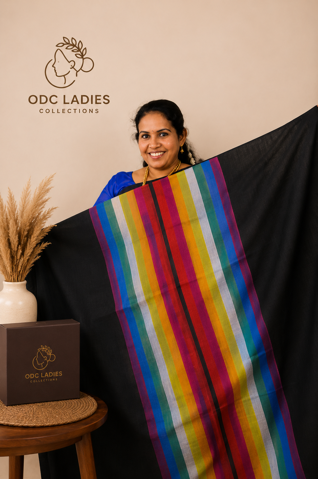 Khadhi Cotton Trending Rainbow Saree | S-107 | ODC Ladies Collections