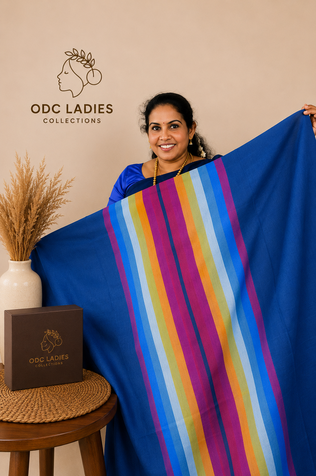 Khadhi Cotton Trending Rainbow Saree | S-107 | ODC Ladies Collections