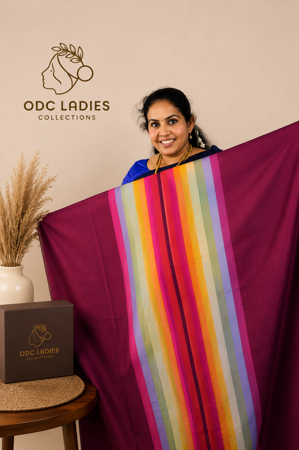 Khadhi Cotton Trending Rainbow Saree | S-107 | ODC Ladies Collections