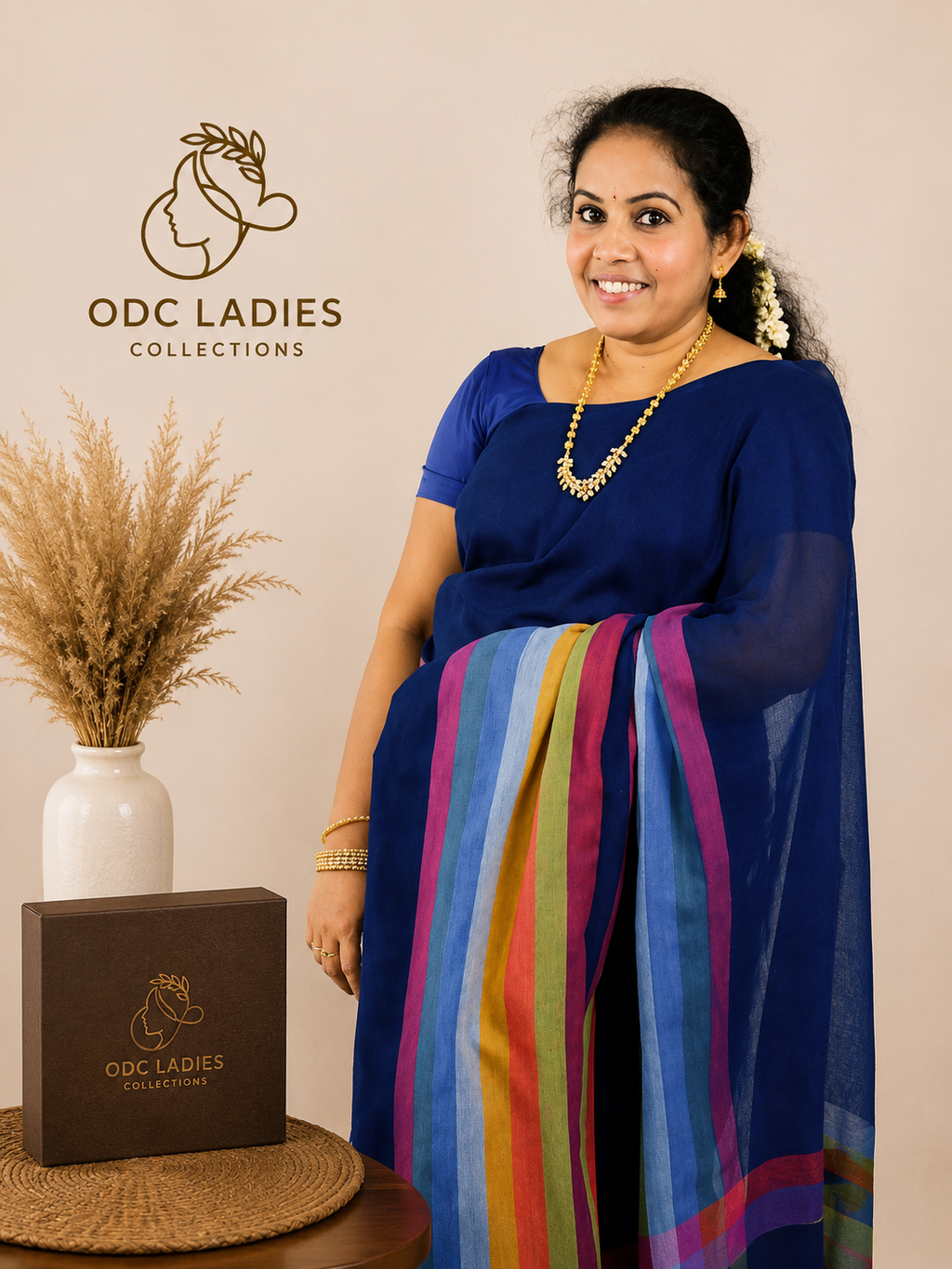 Khadhi Cotton Trending Rainbow Saree | S-107 | ODC Ladies Collections