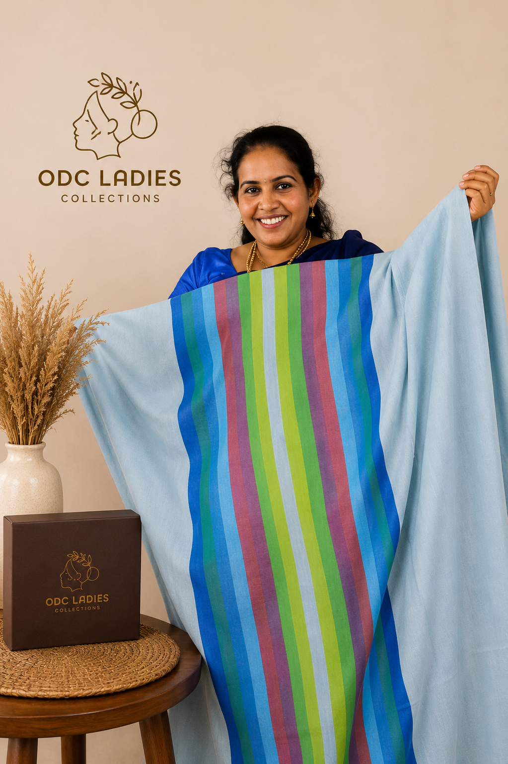 Khadhi Cotton Trending Rainbow Saree | S-107 | ODC Ladies Collections