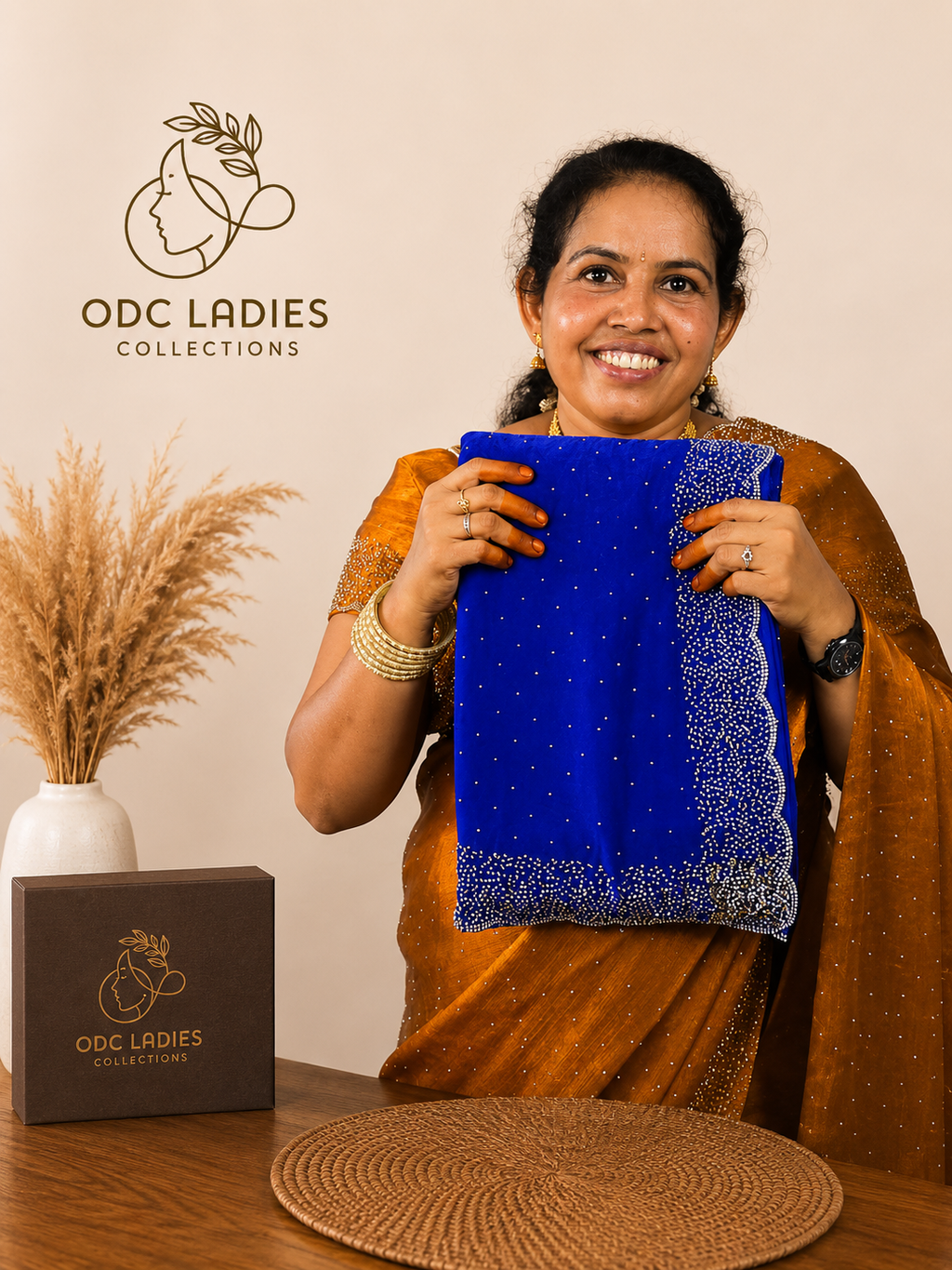 Original Space Silk Trending Karthana Work Saree | S-101 | ODC Ladies Collections