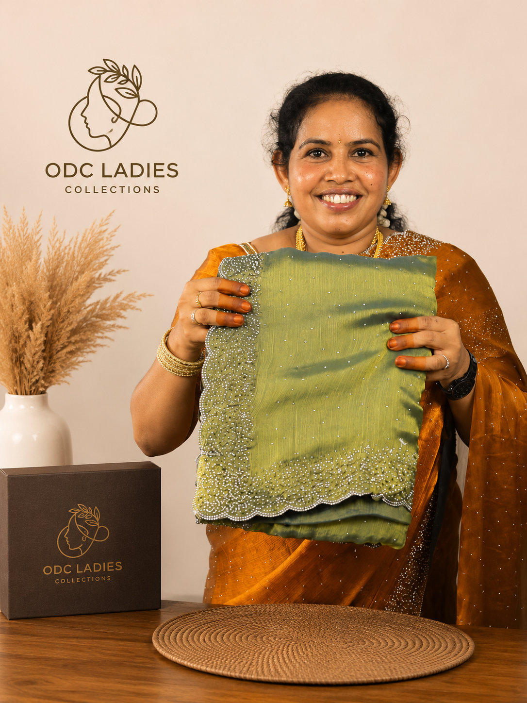 Original Space Silk Trending Karthana Work Saree | S-101 | ODC Ladies Collections