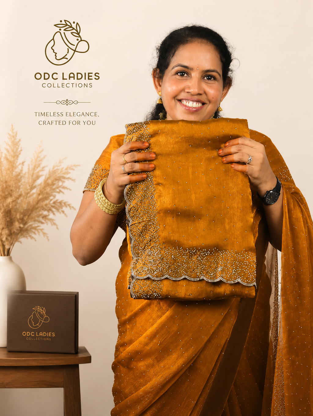 Original Space Silk Trending Karthana Work Saree | S-101 | ODC Ladies Collections