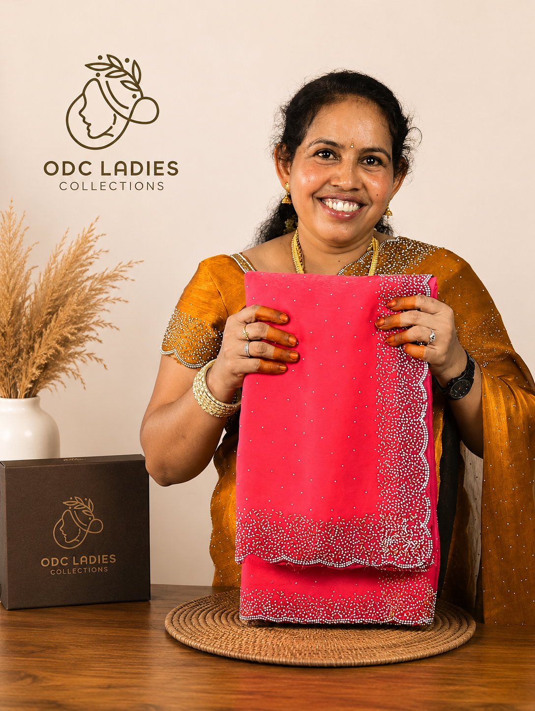 Original Space Silk Trending Karthana Work Saree | S-101 | ODC Ladies Collections