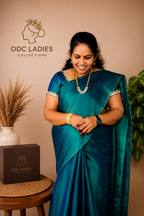 Tissue Cotton Trending Peacock Saree | S-108 | ODC Ladies Collections