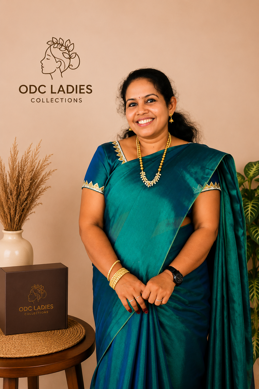 Tissue Cotton Trending Peacock Saree | S-108 | ODC Ladies Collections