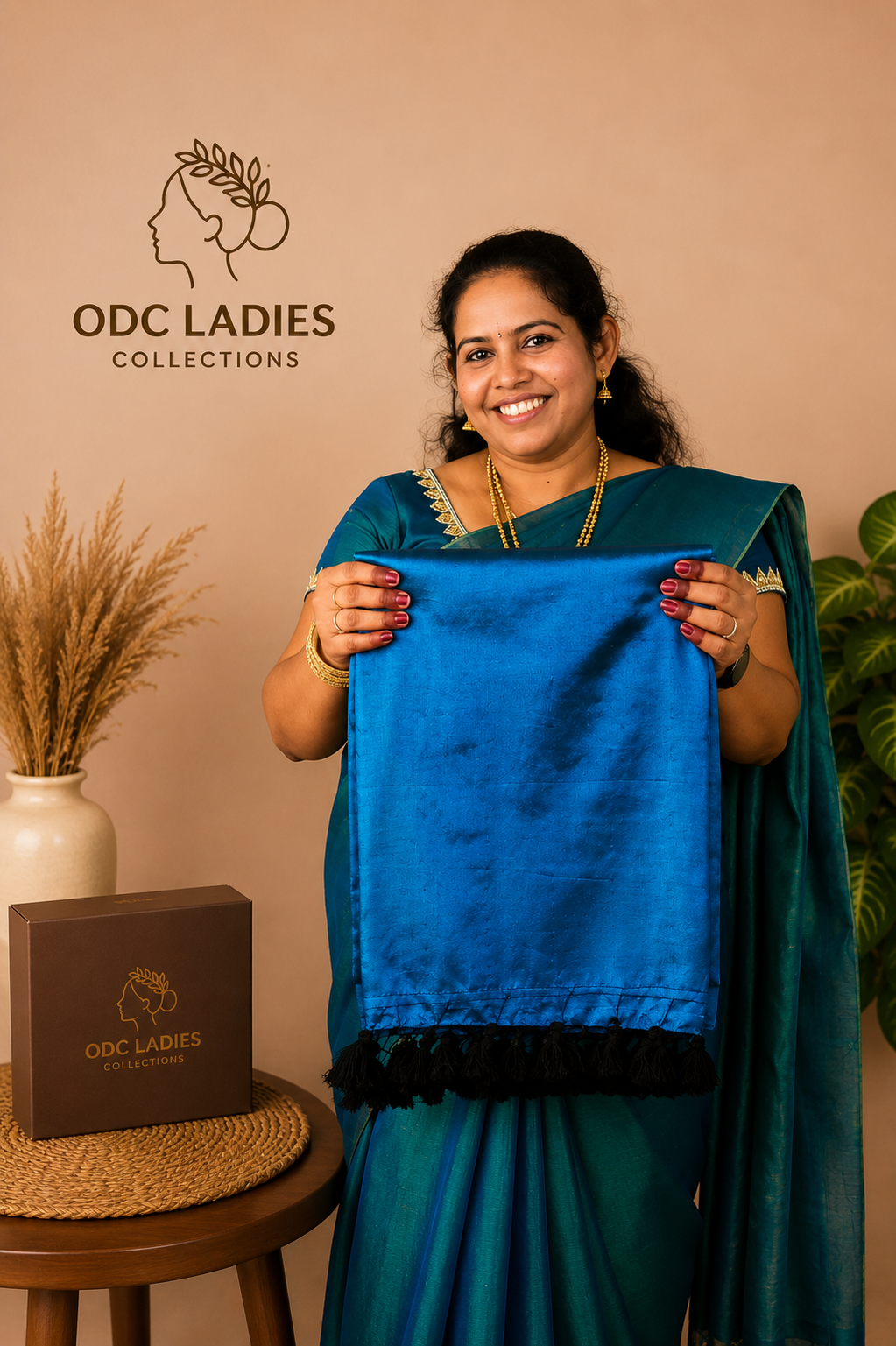 Tissue Cotton Trending Peacock Saree | S-108 | ODC Ladies Collections