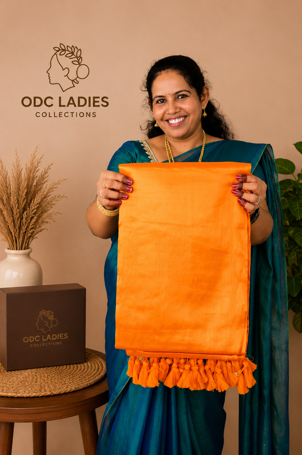 Tissue Cotton Trending Peacock Saree | S-108 | ODC Ladies Collections