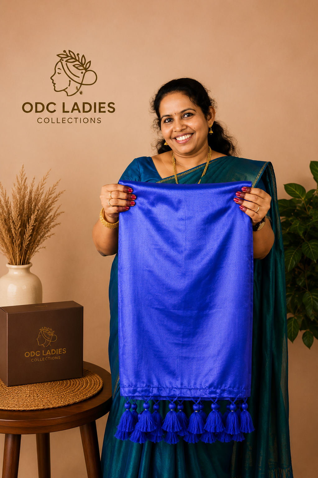 Tissue Cotton Trending Peacock Saree | S-108 | ODC Ladies Collections