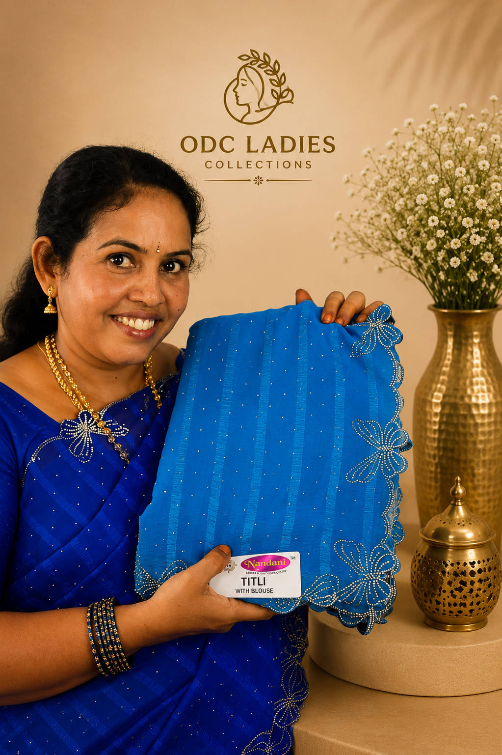 Popcorn Trending Butterfly Saree | S-106 | ODC Ladies Collections