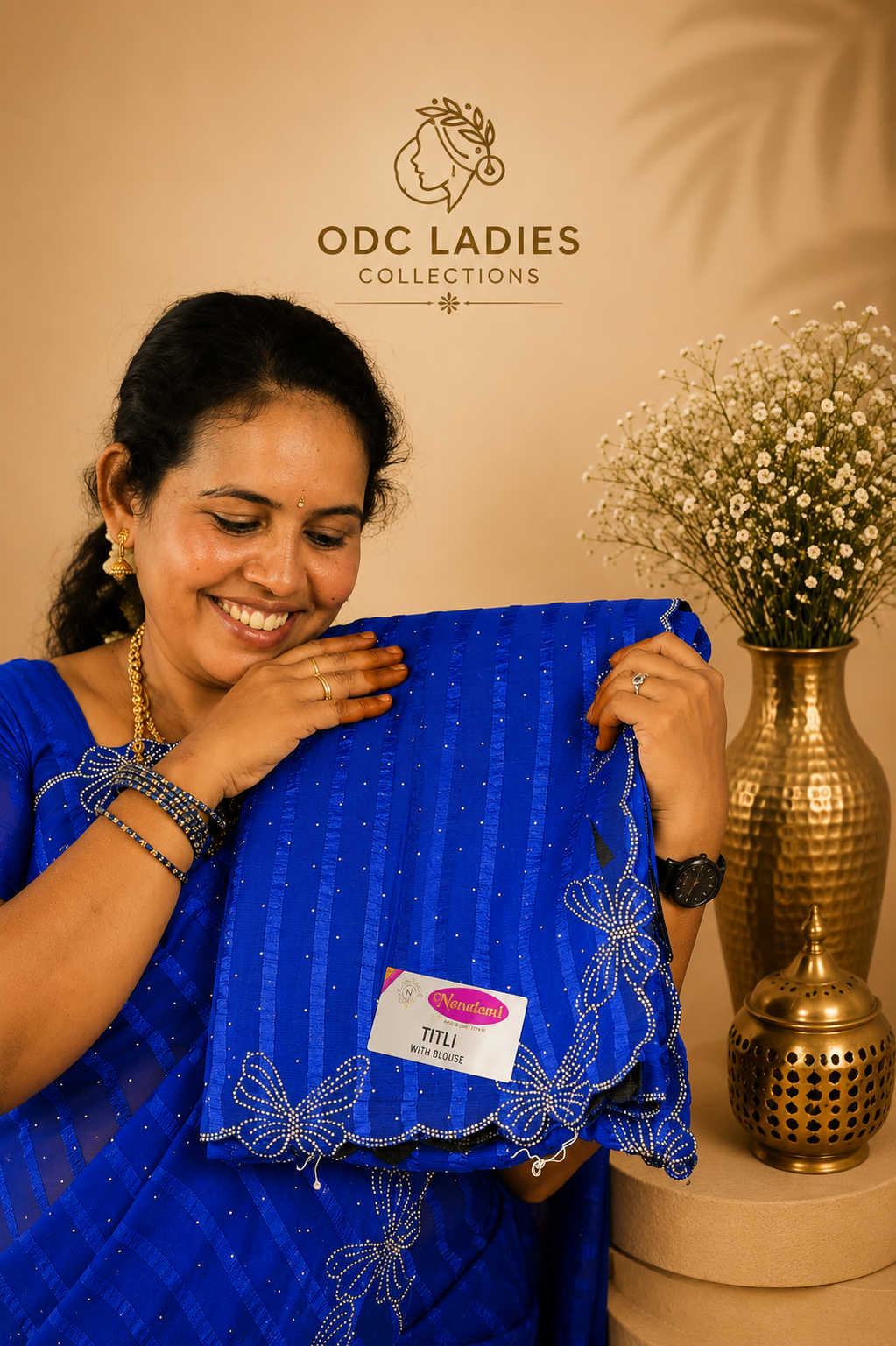 Popcorn Trending Butterfly Saree | S-106 | ODC Ladies Collections