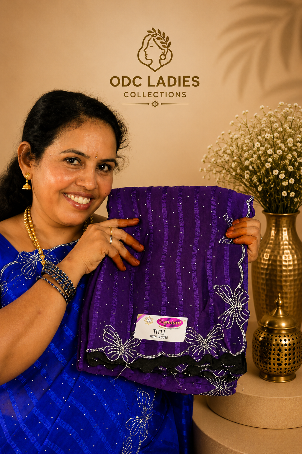 Popcorn Trending Butterfly Saree | S-106 | ODC Ladies Collections