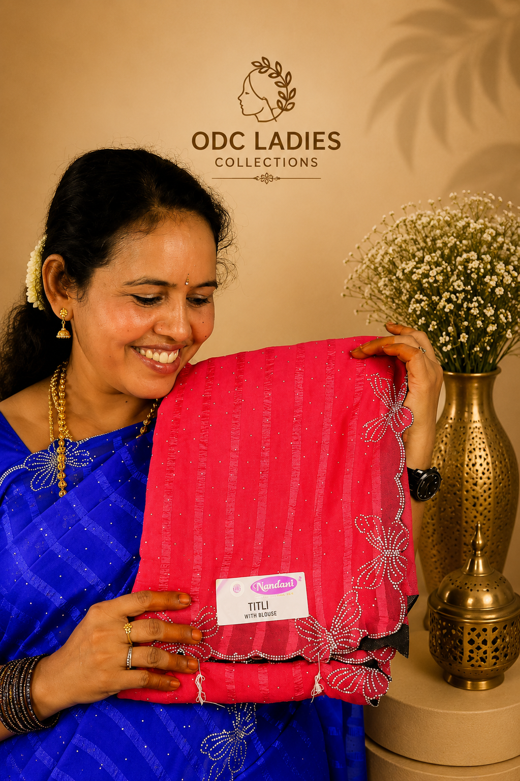 Popcorn Trending Butterfly Saree | S-106 | ODC Ladies Collections