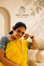 Lenin Cotton Trending Zeebra Mirror Work Saree | S-112 | ODC Ladies Collections