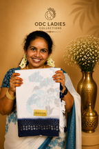 Linen Cotton Floral Print Saree | S-102 | ODC Ladies Collections