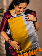 Tissue Cotton Dual Colors Gini Work Saree | S-114 | ODC Ladies Collections